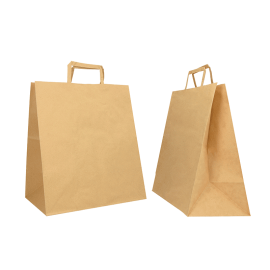 28x17x32 CM 28x17x32 CM | SAC PAPIER BOX| IMPRESSION FLEXO EN UNE COULEUR SUR ZONES PRÉDÉFINIES SUR LES 2 FACES