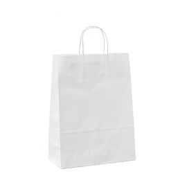 Customized 22x10x29 22x10x29 CM | PAPER BAG SAFARI | FLEXO PRINTING IN ONE COLOR ON PRE-DEFINED AREAS ON BOTH SIDES
