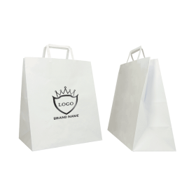 28x17x32 CM 28x17x32 CM | SAC PAPIER BOX| IMPRESSION FLEXO EN UNE COULEUR SUR ZONES PRÉDÉFINIES SUR LES 2 FACES