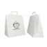 SAC BOX KRAFT BLANC AVEC POIGNÉES PLATES - Box | Centuryprint