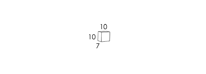 10x10x7 CM