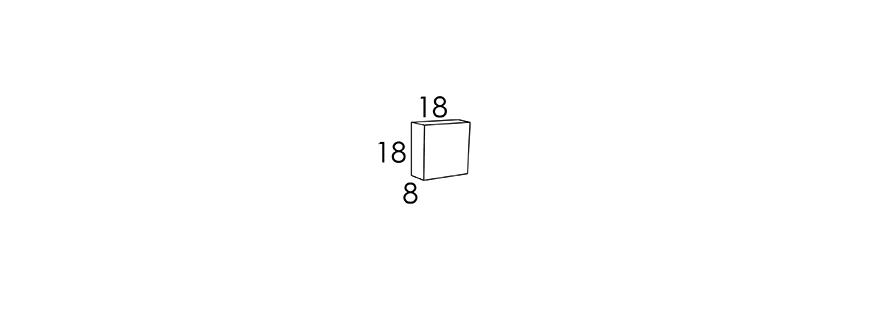 18x18x8 CM