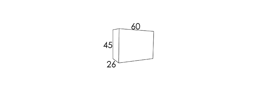 60x45x26 CM