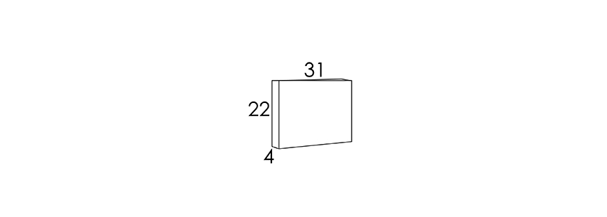 31x22x4 CM (A4)