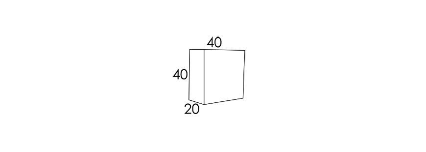40x40x20 CM